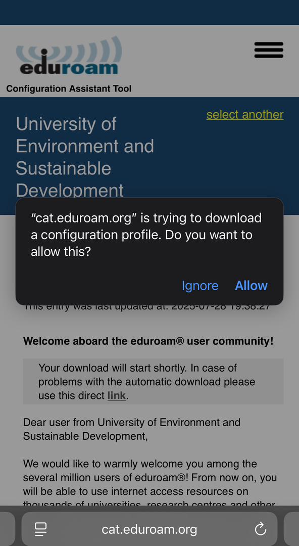 iOS trust certificate